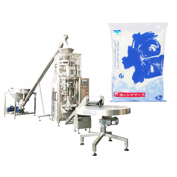 សំណុំបែបបទបញ្ឈរបំពេញផ្លាសម៉ាស៊ីនជាមួយនឹងការប្រកួត Volumetric Cup សម្រាប់អំបិល