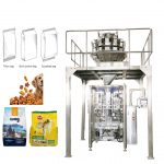 ថង់បញ្ឈរដោយស្វ័យប្រវត្តិបង្កើតម៉ាស៊ីនវេចខ្ចប់បិទជិតសម្រាប់អាហារសត្វចិញ្ចឹម